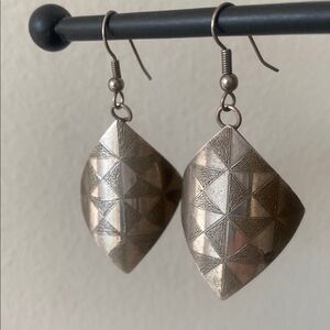 Silver Geometric Earrings